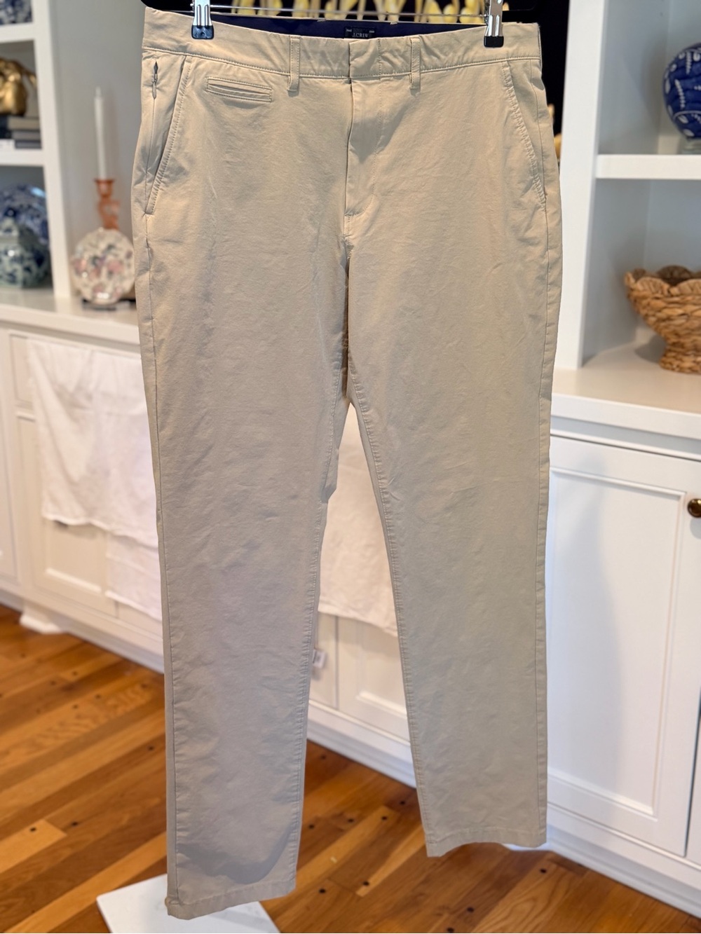 J. Crew Stretch Athletic Straight Leg Chino Khaki Pants 34x34